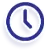 Blue Clock Icon | Climate Heating & Cooling